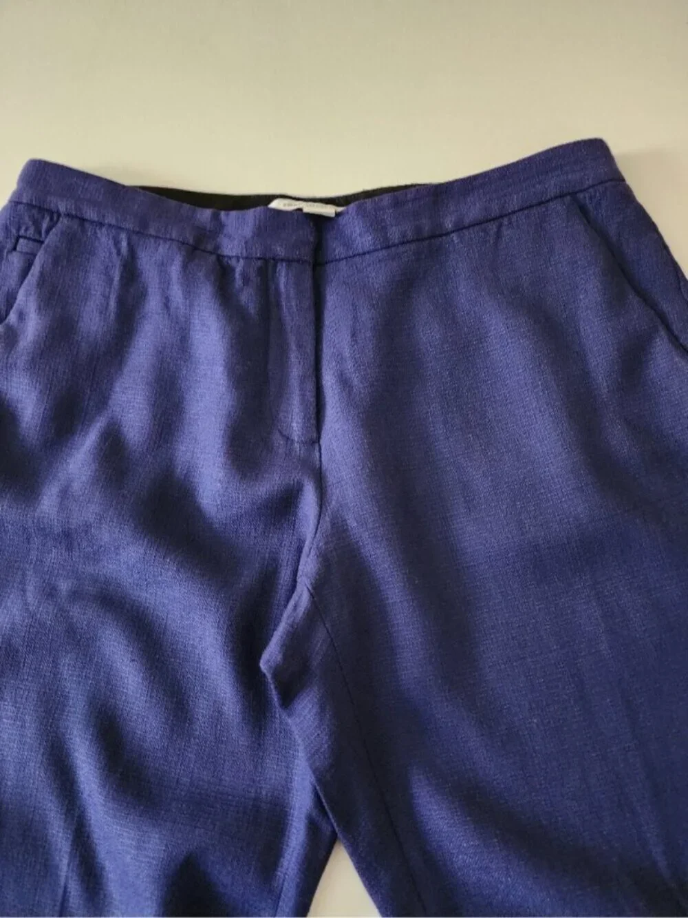 Diane Von Furstenberg Stretch Woven Mid Rise Ankle Pants